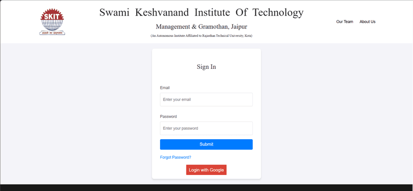 SKIT-Faculty Portal